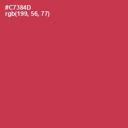 #C7384D - Brick Red Color Image