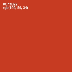 #C73B22 - Persian Red Color Image