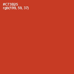 #C73B25 - Persian Red Color Image