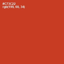 #C73C22 - Persian Red Color Image