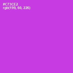 #C73CE2 - Razzle Dazzle Rose Color Image