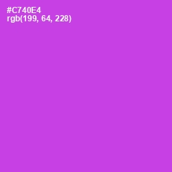 #C740E4 - Fuchsia Pink Color Image