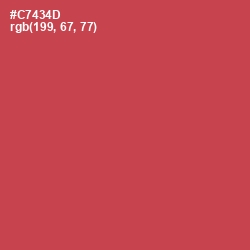 #C7434D - Fuzzy Wuzzy Brown Color Image