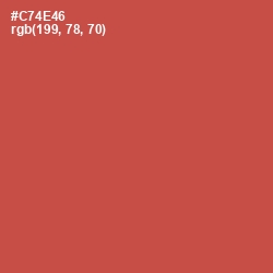 #C74E46 - Fuzzy Wuzzy Brown Color Image