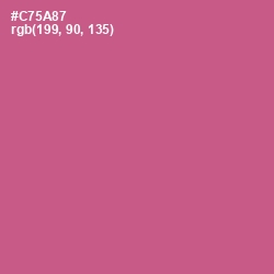 #C75A87 - Mulberry Color Image