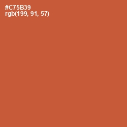 #C75B39 - Flame Pea Color Image