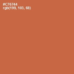 #C76744 - Red Damask Color Image