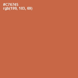 #C76745 - Red Damask Color Image