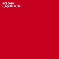#C80020 - Crimson Color Image