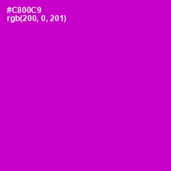 #C800C9 - Shocking Pink Color Image