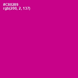 #C80289 - Red Violet Color Image