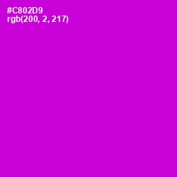 #C802D9 - Purple Pizzazz Color Image