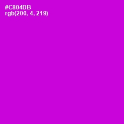 #C804DB - Purple Pizzazz Color Image