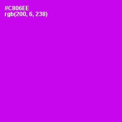 #C806EE - Magenta / Fuchsia Color Image