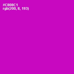 #C808C1 - Shocking Pink Color Image