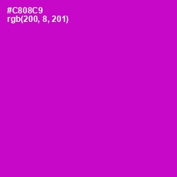 #C808C9 - Shocking Pink Color Image