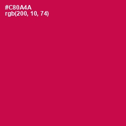 #C80A4A - Maroon Flush Color Image