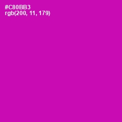 #C80BB3 - Red Violet Color Image