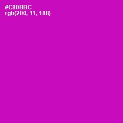 #C80BBC - Hollywood Cerise Color Image
