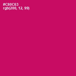 #C80C63 - Razzmatazz Color Image