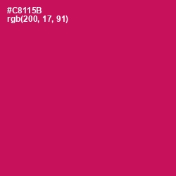 #C8115B - Maroon Flush Color Image