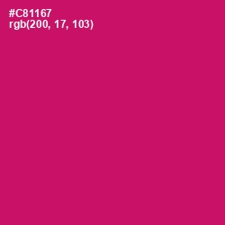 #C81167 - Razzmatazz Color Image