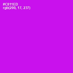 #C811ED - Magenta / Fuchsia Color Image