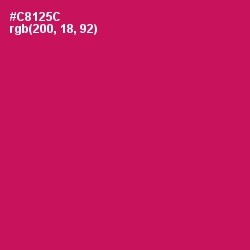 #C8125C - Maroon Flush Color Image