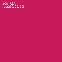 #C81A5A - Maroon Flush Color Image