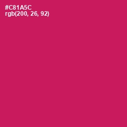 #C81A5C - Maroon Flush Color Image