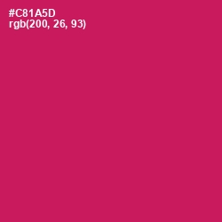 #C81A5D - Maroon Flush Color Image
