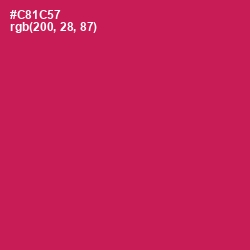 #C81C57 - Maroon Flush Color Image