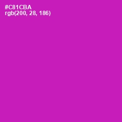 #C81CBA - Red Violet Color Image