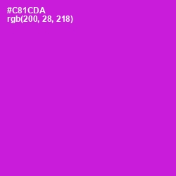 #C81CDA - Shocking Pink Color Image