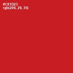 #C81D23 - Cardinal Color Image