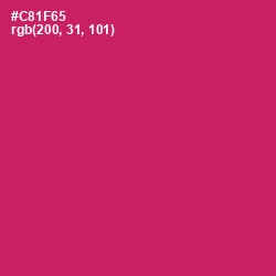 #C81F65 - Cerise Red Color Image