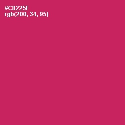 #C8225F - Maroon Flush Color Image