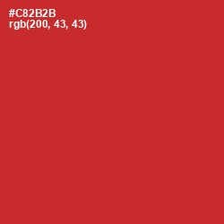 #C82B2B - Persian Red Color Image