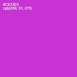 #C833D3 - Razzle Dazzle Rose Color Image