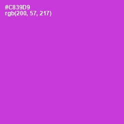 #C839D9 - Razzle Dazzle Rose Color Image