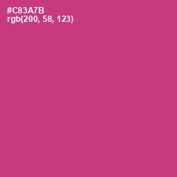 #C83A7B - Cerise Red Color Image