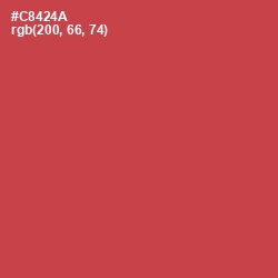 #C8424A - Fuzzy Wuzzy Brown Color Image
