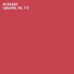 #C8424D - Fuzzy Wuzzy Brown Color Image