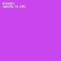 #C846EC - Fuchsia Pink Color Image