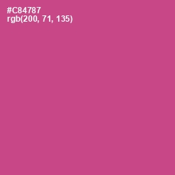 #C84787 - Mulberry Color Image