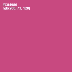 #C84980 - Mulberry Color Image
