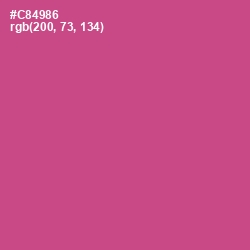 #C84986 - Mulberry Color Image