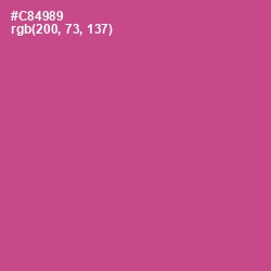 #C84989 - Mulberry Color Image