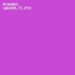 #C849D5 - Fuchsia Pink Color Image