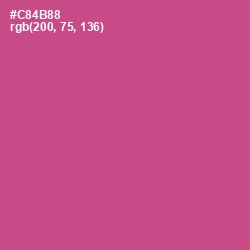 #C84B88 - Mulberry Color Image